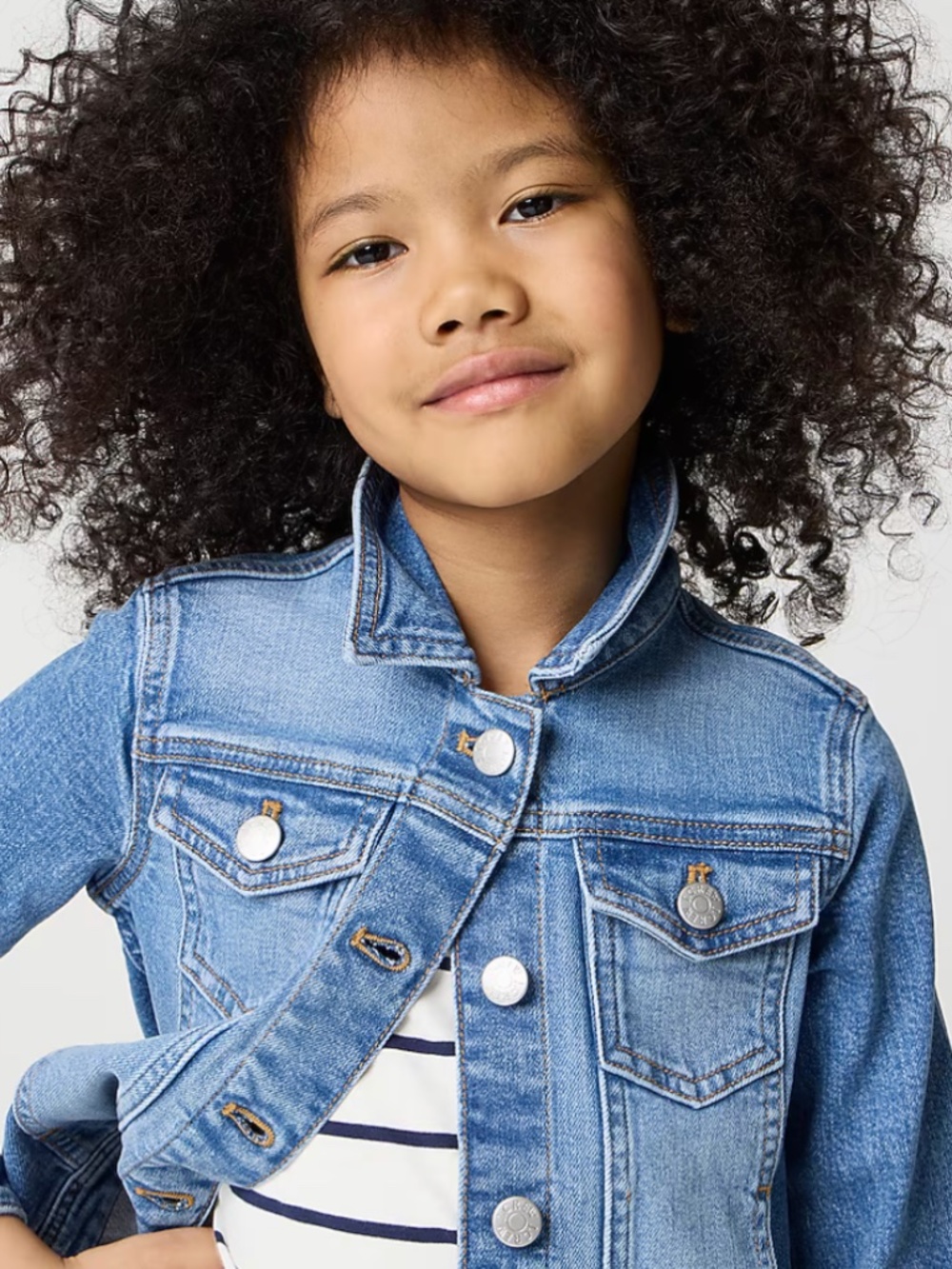 J.Crew Kids Blue Jean Jacket Size 4/5 | Denim | Button-Up | Fast Ship!